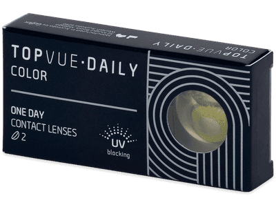 TopVue Daily Color - Fresh Green - daily power (2 lenses) - Coloured contact lenses