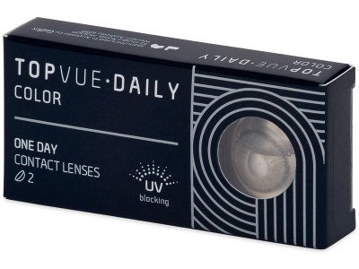 TopVue Daily Color - Grey - daily power (2 lenses) - Coloured contact lenses