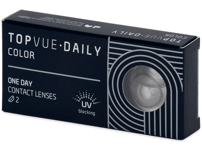 TopVue Daily Color - Sterling Grey - daily power (2 lenses) - Coloured contact lenses