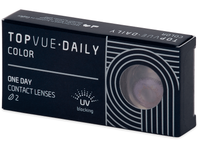 TopVue Daily Color - Violet - daily power (2 lenses) - Coloured contact lenses
