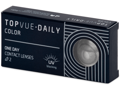 TopVue Daily Color - Sterling Grey - daily plano (2 lenses) - Coloured contact lenses