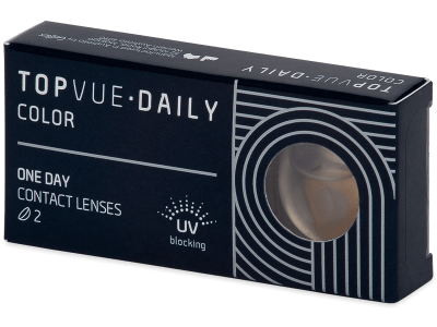 TopVue Daily Color - Honey - daily plano (2 lenses) - Coloured contact lenses