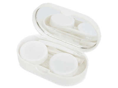 TopVue mirror case - white oval 