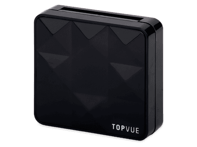 TopVue mirror case - pyramid pattern