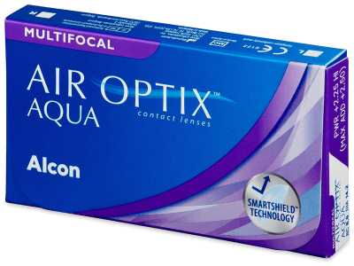 Air Optix Aqua Multifocal (6 lenses) - Multifocal contact lenses