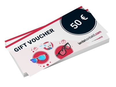 Gift voucher for lenses and glasses worth 50 € 