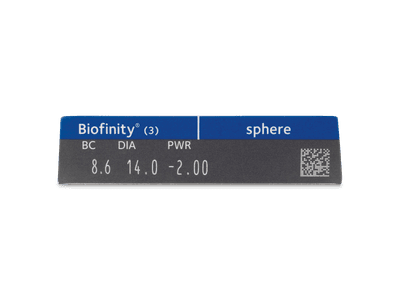 Biofinity (3 lenses) - Attributes preview