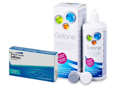 SofLens 59 (6 lenses) +Gelone Solution 360 ml