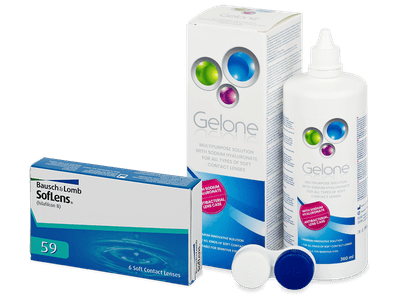 SofLens 59 (6 lenses) + Gelone Solution 360 ml