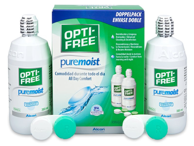 OPTI-FREE PureMoist Solution 2 x 300 ml  - Economy duo pack - solution