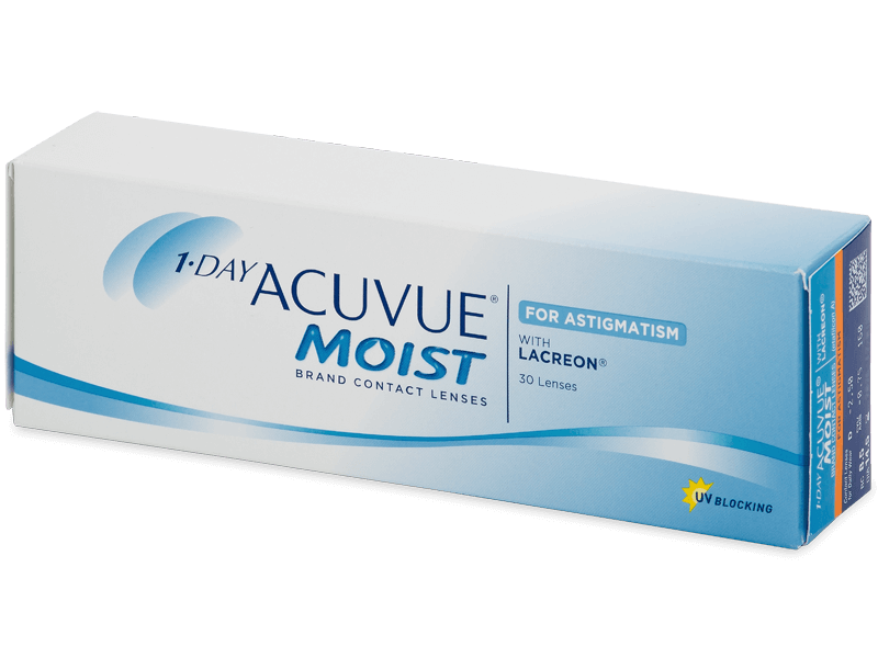 1 Day Acuvue Moist for Astigmatism (30 lenses) - Toric contact lenses