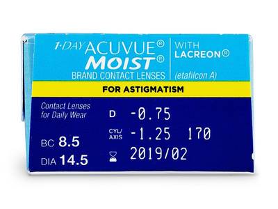 1 Day Acuvue Moist for Astigmatism (30 lenses) - Previous design