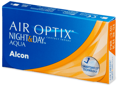 Air Optix Night and Day Aqua (6 lenses) - Monthly contact lenses