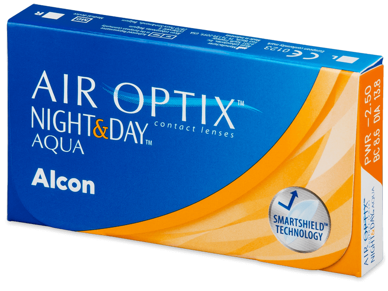 Air Optix Night and Day Aqua (6 lenses) - Monthly contact lenses
